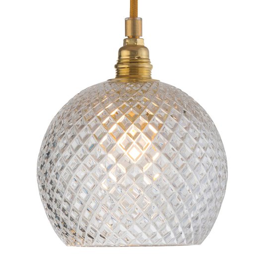 EBB & FLOW Rowan hänglampa guld Ø 15,5 cm