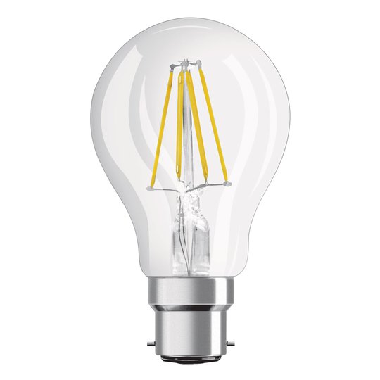 OSRAM LED-lampa B22d Superstar 827 7 W dimbar klar