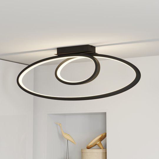 Lucande Bronwyn LED-taklampa, 98 cm