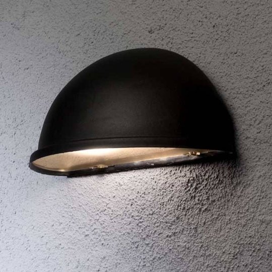 Solid utomhusvägglampa TORINO E27, svart