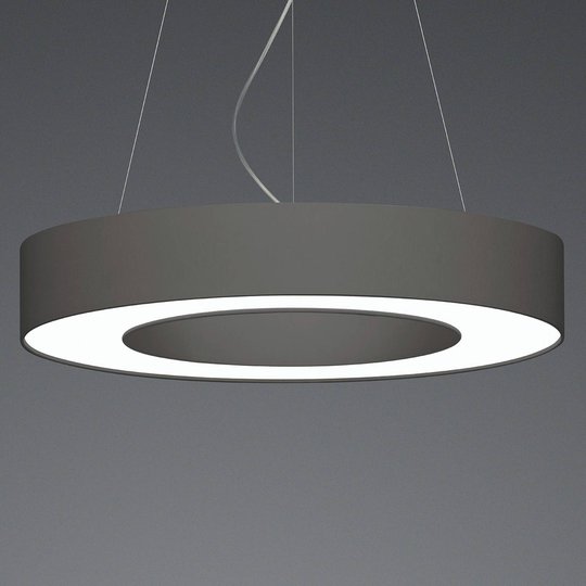 LED-pendellampa Donut dimbar 34 W taupe