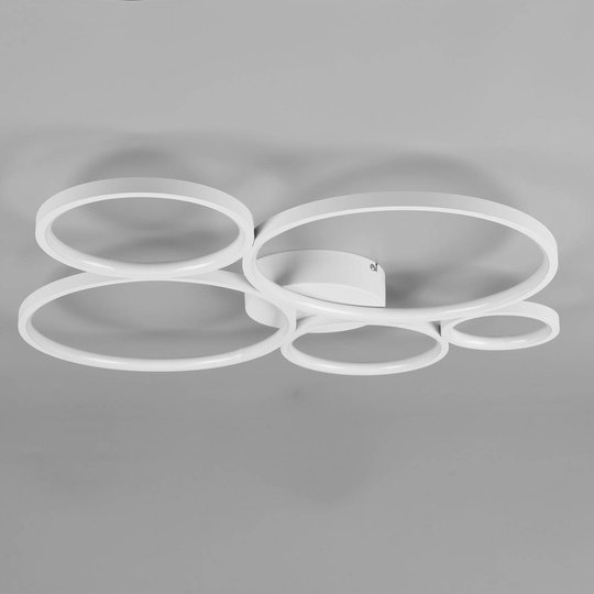 LED-taklampa Rondo, matt vit