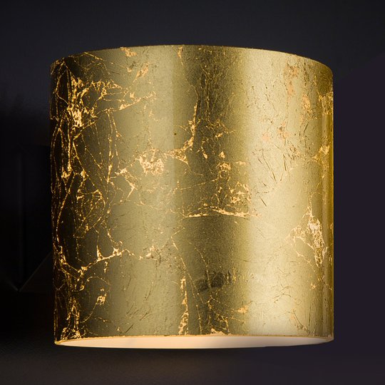 Gyllene designervägglampa Brick, 1 lampa