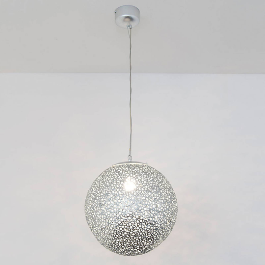 Hänglampa Utopistico i silver Ø 40 cm