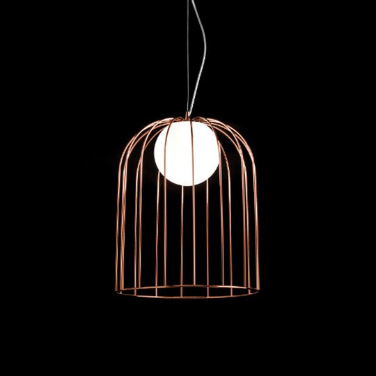 Skärm kopparfärg - designerpendellampa Kluvi