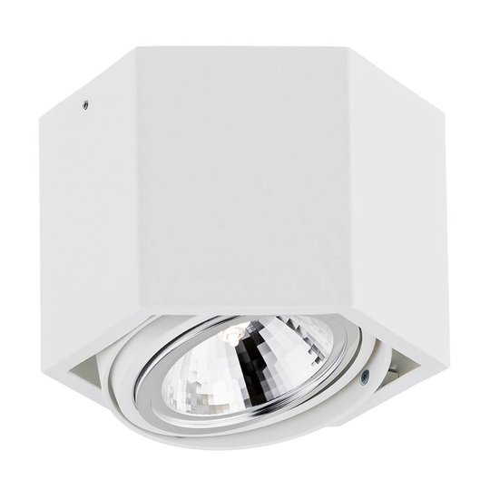 Takspotlight Elvas, lutbar 1 lampa, vit