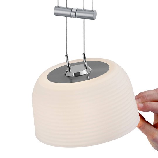 BANKAMP Nelia pendel ZigBee dimbar 16 cm nickel
