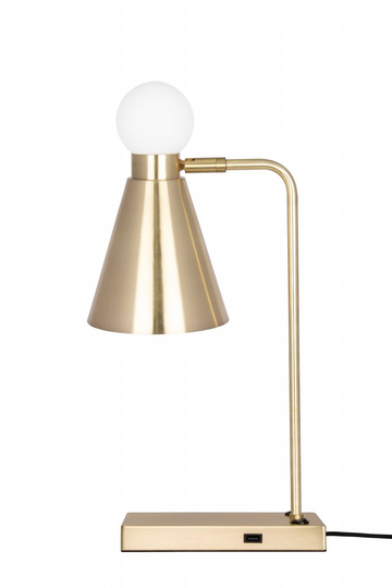 Ludo bordlampa (+USB) (Mässing/guld)