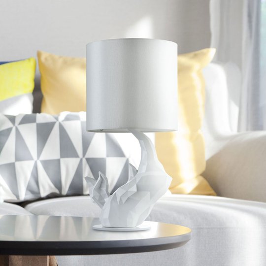 Bordslampa Näshörning vit