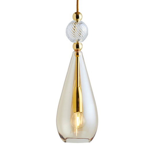EBB & FLOW Smykke M guld guldrök crystal swirl