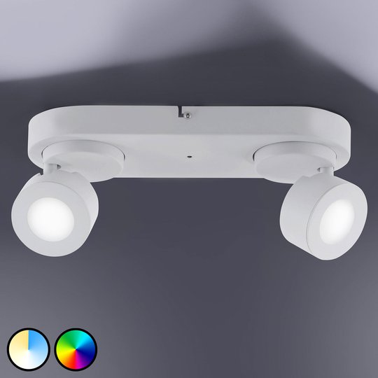 Trio WiZ Sancho LED-spotlight 2 lampor vit