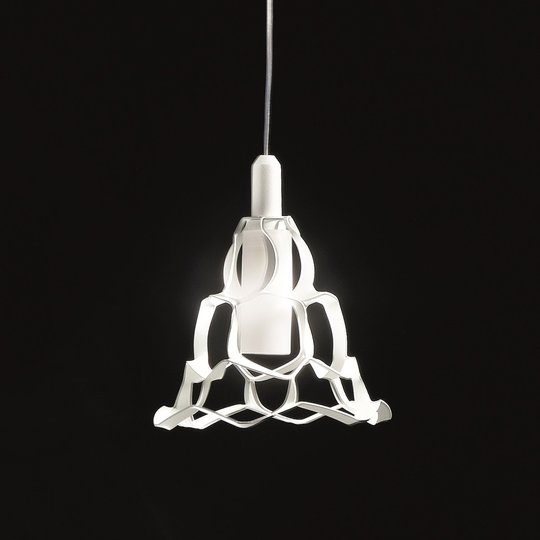 Vit hänglampa Anais, 14 cm