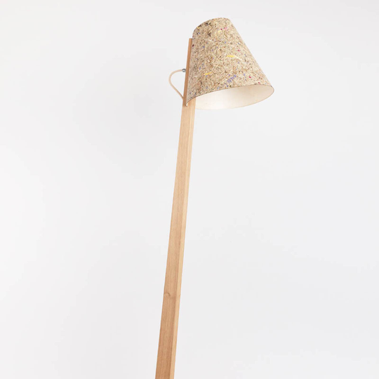 ALMUT 1411 golvlampa böjd Ø30 cm alpäng