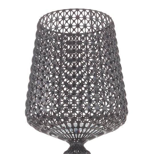 Designer-golvlampa Kabuki med LED-lampor, svart