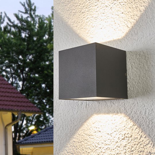 Upp- och nedåtlysande LED-vägglampa Merjem