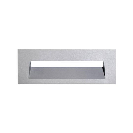 Arcchio Javis LED-inbyggnadslampa, slät, silver