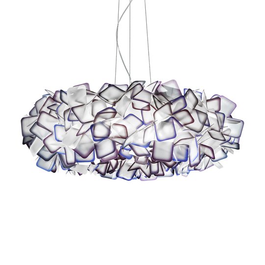Slamp Clizia hänglampa, Ø 78 cm, violett