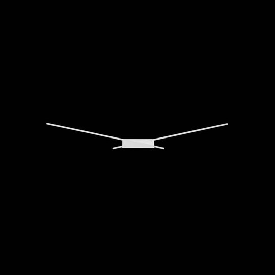 Vit LED-vägglampa Wings