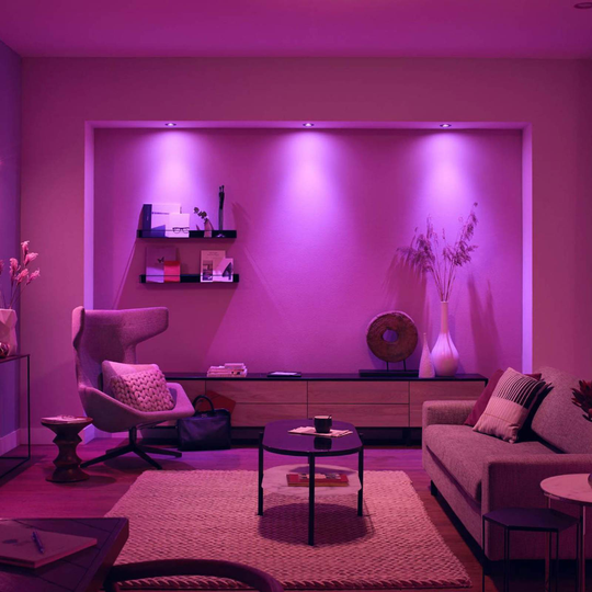 Philips Hue Centura infälld spot rund 3-pack svart