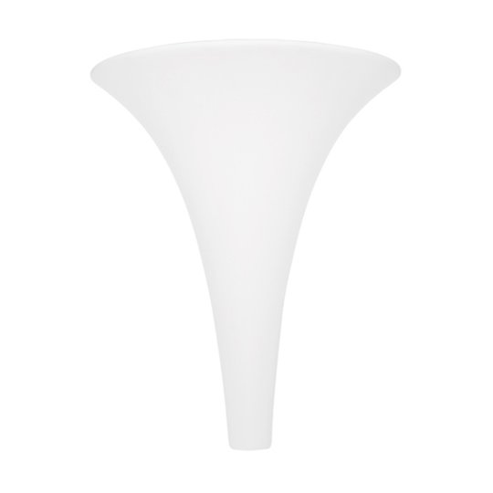 Vit keramikvägglampa Aeolus