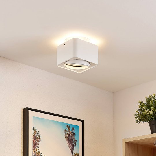 Arcchio Talima LED-taklampa, kantig, vit