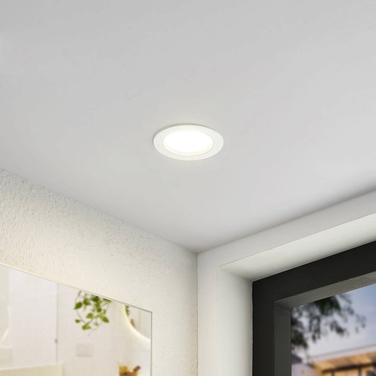 Arcchio Milaine LED-inbyggnadslampa, vit, dimbar