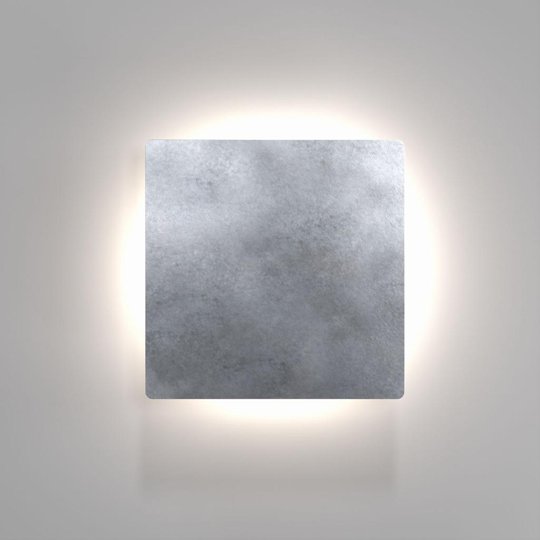 Quadro disc vägglampa LED (Svart)