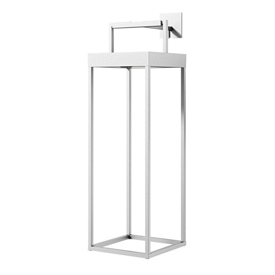 Lucande Lynzy LED-solcellslampa, vit, 58,3 cm