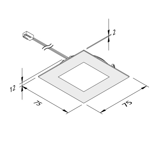 LED-möbelinbyggnadslampa FAQ 68 3-pack stål 4W 930
