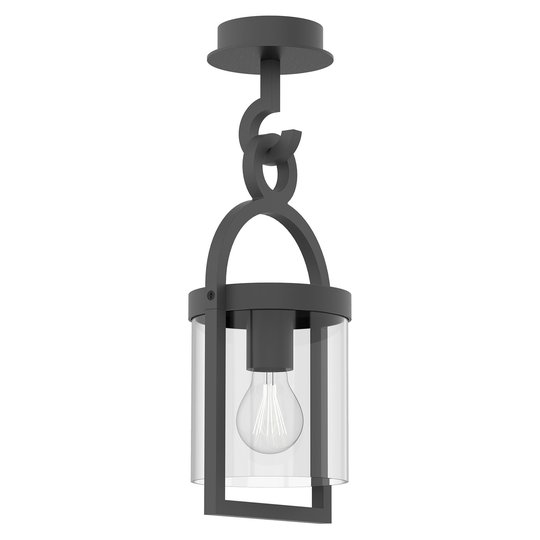 Utomhus hänglampa Maya, mörkgrå, IP65, 44,5 cm