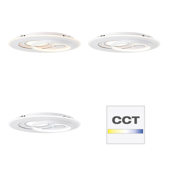 LED-taklampa Furtado, cirkulär