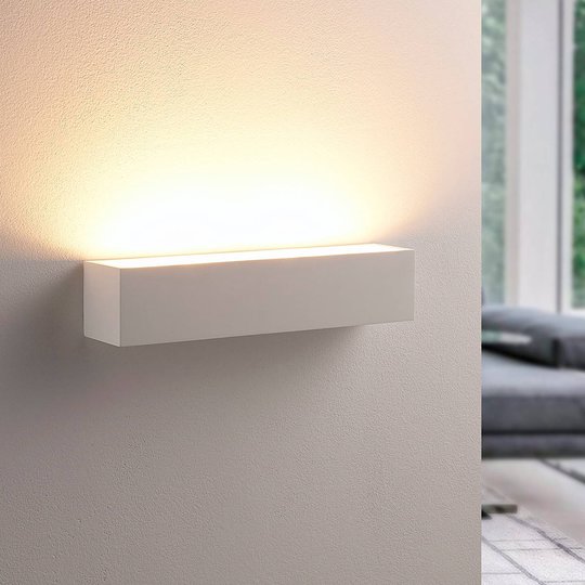 Santino - vägglampa av vitt gips