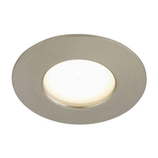 Felia - LED-inbyggnadslampa IP44, nickel matt
