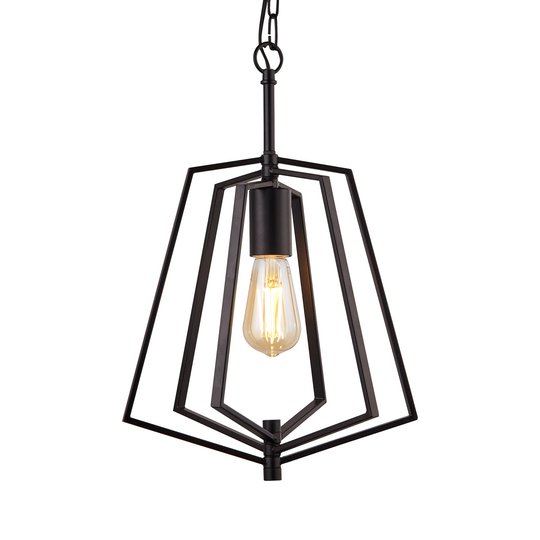 Hänglampa Slinky, 1 lampa, matt svart