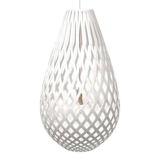 david trubridge Koura pendellampa 75 cm vit