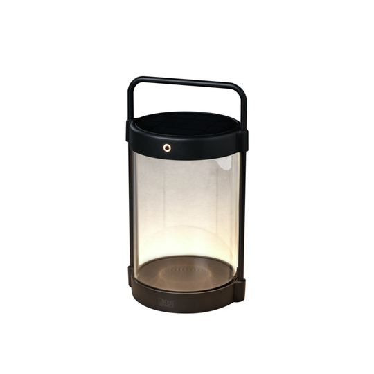 Crotone lanterna USB/sol sv (Svart)