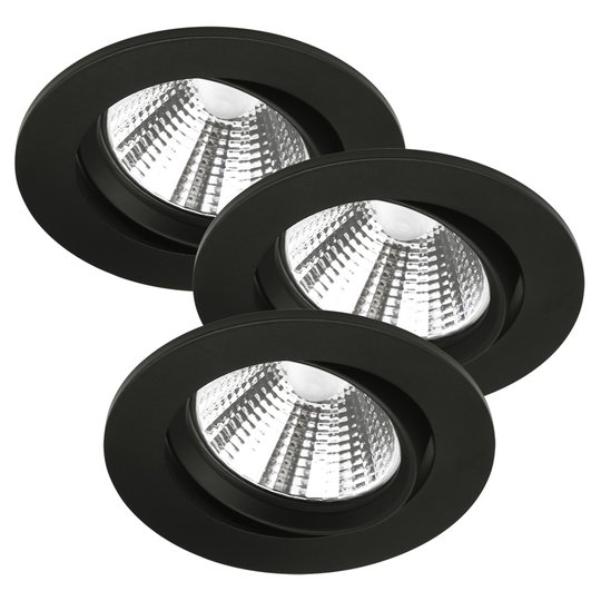 LED-takinbyggnadsspot Freemont 2700K 3-pack svart