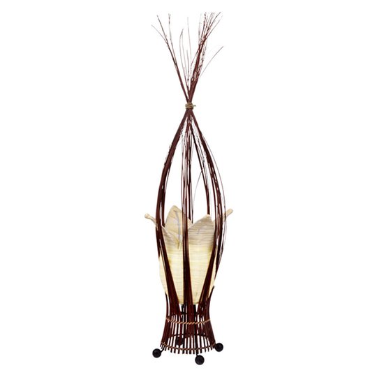 Bordslampa Elena med tygskärm, creme
