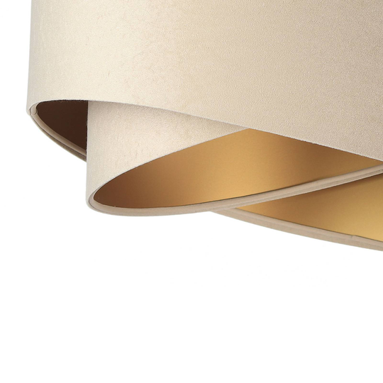 Hänglampa Vivien, tvåfärgad, creme/guld