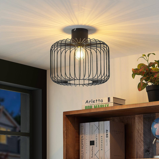 Lindby Vatiki taklampa med burskärm