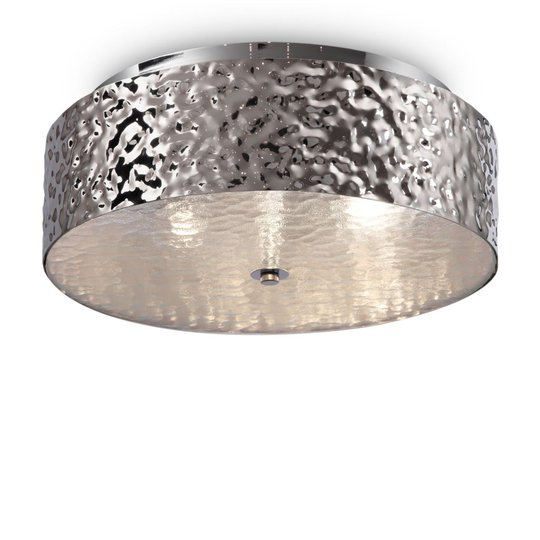 Ripple plafond 30cm (Förkromad/blank)
