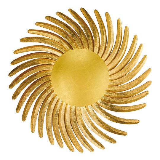 Bladförgylld LED-vägglampa Shine LED