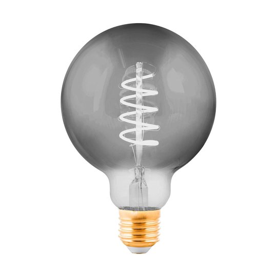 LED-globlampa E27 4 W svart-transparent Ø 9,5 cm