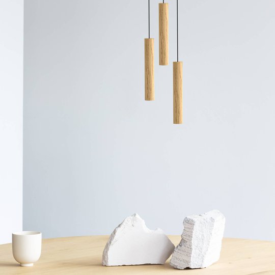 UMAGE Chimes Cluster 3 hänglampa ljus ek