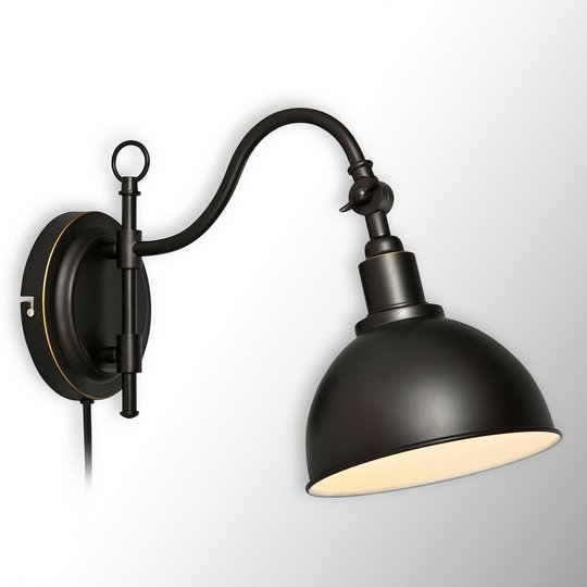 Vägglampa Ekelund i svart
