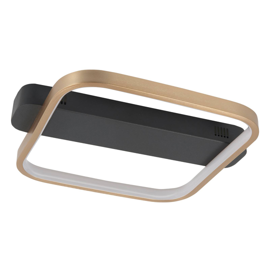 LED-taklampa Ascona, svart/guld, 20 W