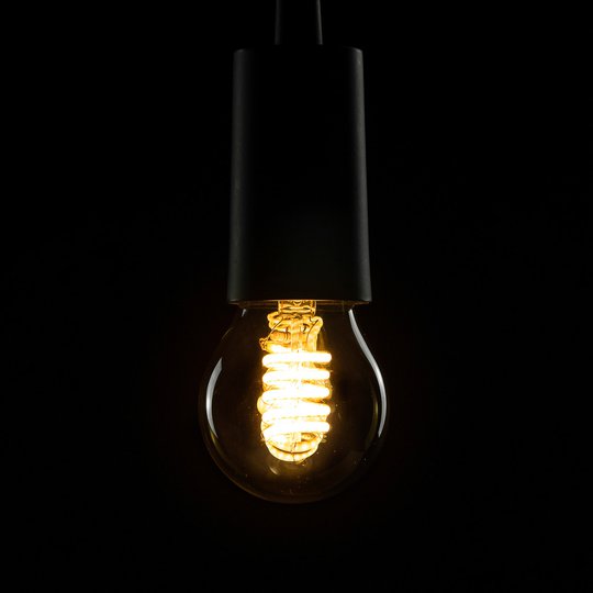 SEGULA LED-lampa E27 8 W Curved ambient smoke