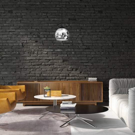 Hänglampa Tory svart/krom, 1 lampa