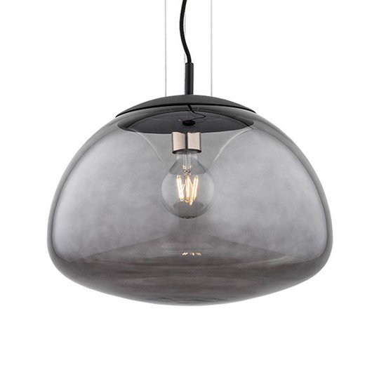 Pendellampa Turku 1 lampa rök/svart Ø 40 cm