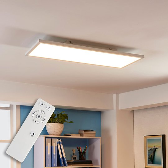 Avlång LED-taklampa Philia, variabel ljusfärg
